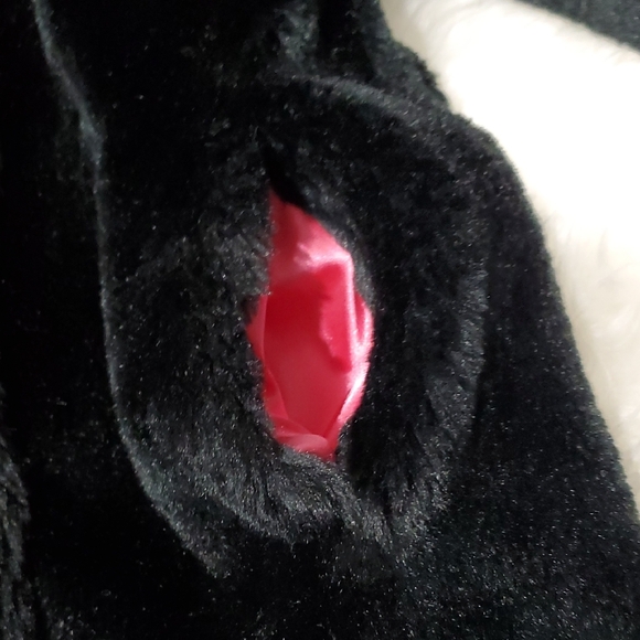 Circo Black Pea Coat with Pink Lining Size 4T - Picture 4 of 7